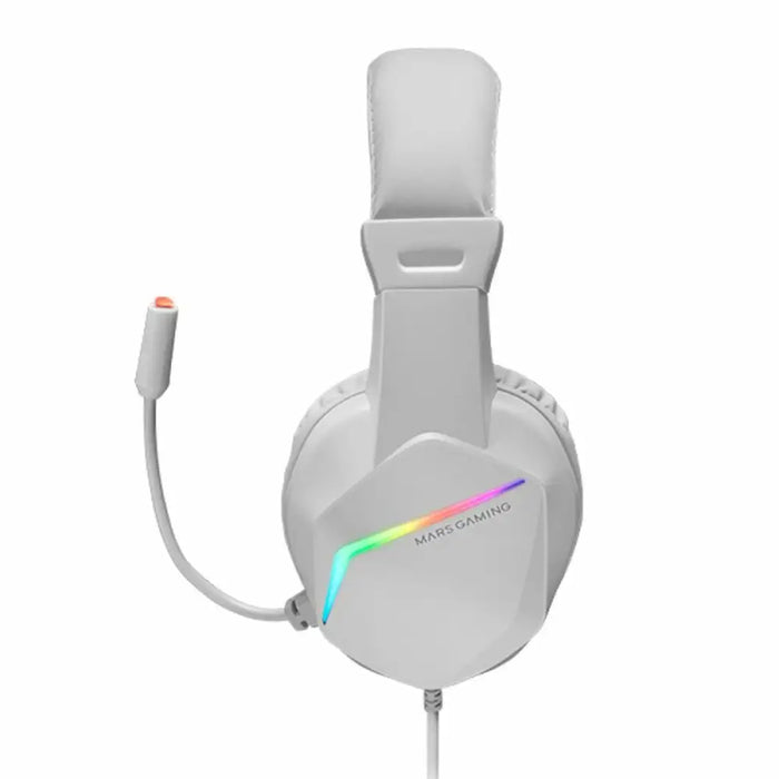 Gaming Earpiece with Microphone Mars Gaming MH122W White - Електроника Периферни и резервни части<<<Компютри|