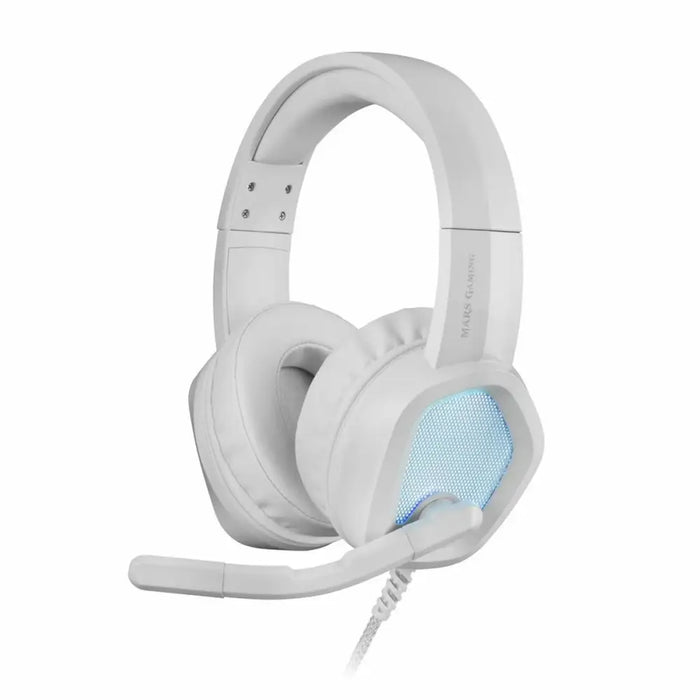 Gaming Earpiece with Microphone Mars Gaming MH320W LED RGB Stereo Grey - Компютър Игри<<<Компютри|