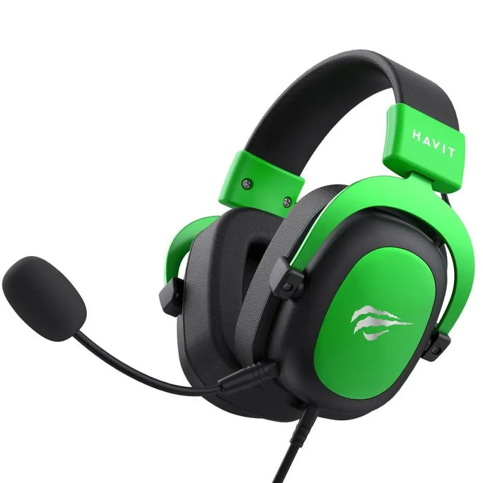 Gaming Headset with Microphone Havit H2002d Black Green - Микрофони и слушалки<<<Електроника Периферни и резервни