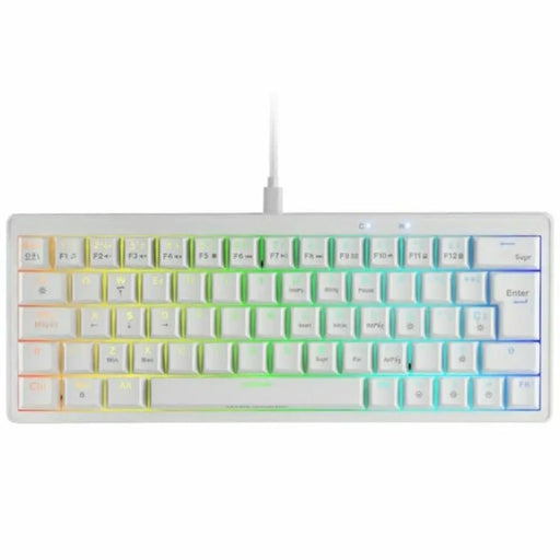 Gaming Keyboard Mars Gaming MKMINIPROWBES White Spanish Qwerty - Електроника Периферни и резервни части<<<Компютри|