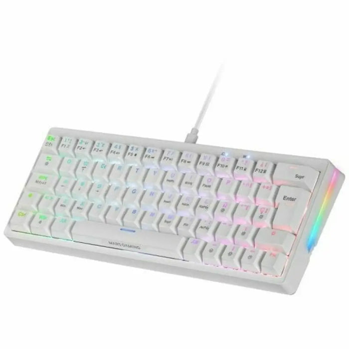 Gaming Keyboard Mars Gaming MKMINIPROWYES Qwerty US White - Електроника Периферни и резервни части<<<Компютри|