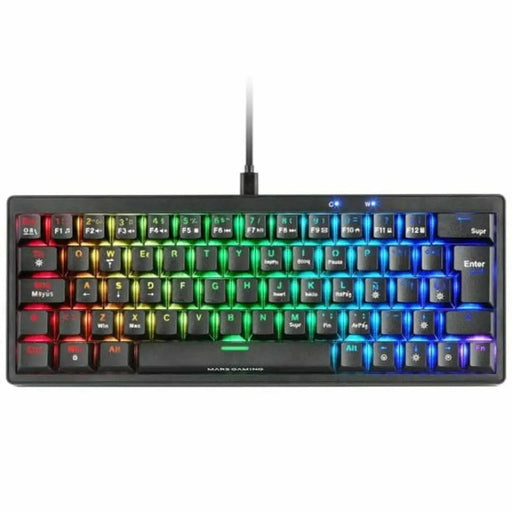Gaming Keyboard Mars Gaming MKMINIPROYES Qwerty US Black - Електроника Периферни и резервни части<<<Компютри|