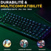 Gaming Keyboard The G-Lab KEYZ TITAN Black AZERTY - Gaming клавиатури<<<Компютър Игри<<<Компютри| Електроника<<<BigBuy