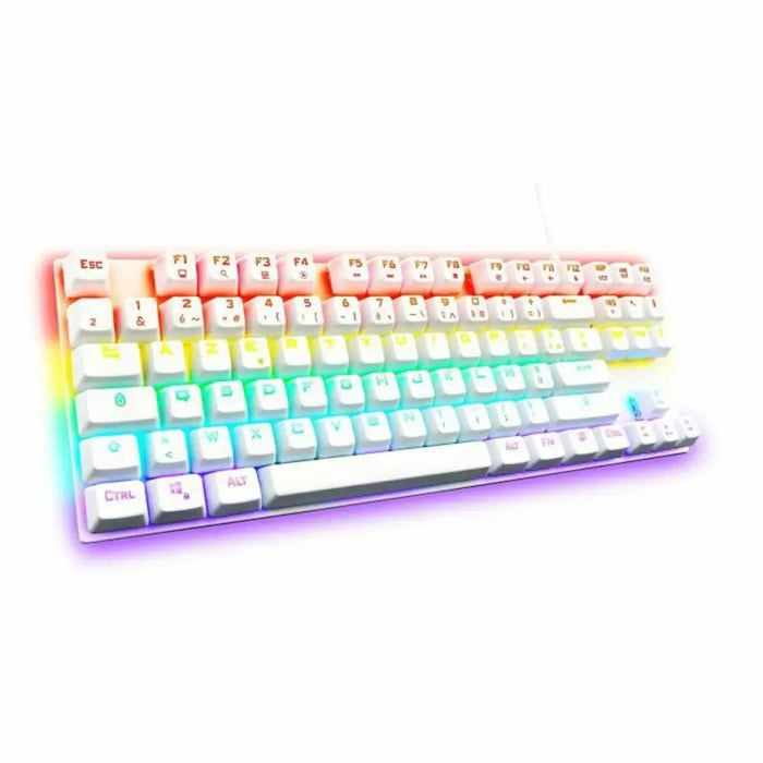 Gaming Keyboard The G-Lab Mercury AZERTY White - Компютър Игри<<<Компютри| Електроника<<<BigBuy&&&Gaming