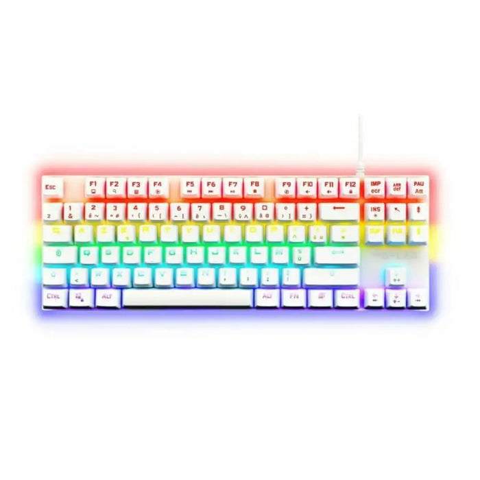 Gaming Keyboard The G-Lab Mercury AZERTY White - Компютър Игри<<<Компютри| Електроника<<<BigBuy&&&Gaming