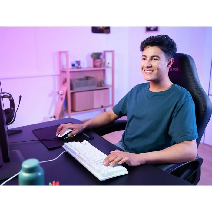 Gaming Keyboard Trust GXT 833W THADO White Multicolour QWERTY Qwerty US - Gaming клавиатури<<<Компютър Игри<<<Компютри|