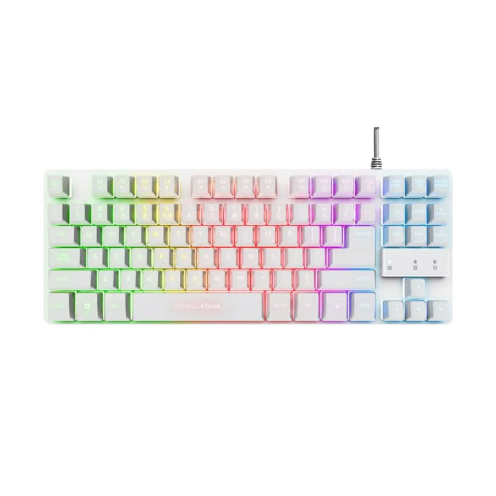 Gaming Keyboard Trust GXT 833W THADO White Multicolour QWERTY Qwerty US - Gaming клавиатури<<<Компютър Игри<<<Компютри|