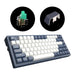 Gaming mechanical keyboard Dark Project KD83A Ivory/Navy Blue RGB 75% - G3MS Sapphire Switches PBT - Геймърски