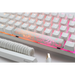 Gaming Mechanical Keyboard Ducky One 3 Pure White SF 65% Hotswap Cherry MX Clear RGB PBT Keycaps - Геймърски