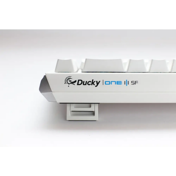 Gaming Mechanical Keyboard Ducky One 3 Pure White SF 65% Hotswap Cherry MX Blue RGB PBT Keycaps - Геймърски