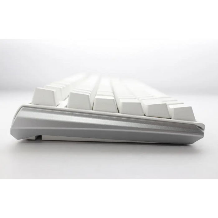 Gaming Mechanical Keyboard Ducky One 3 Pure White TKL Hotswap Cherry MX Blue RGB PBT Keycaps - Геймърски