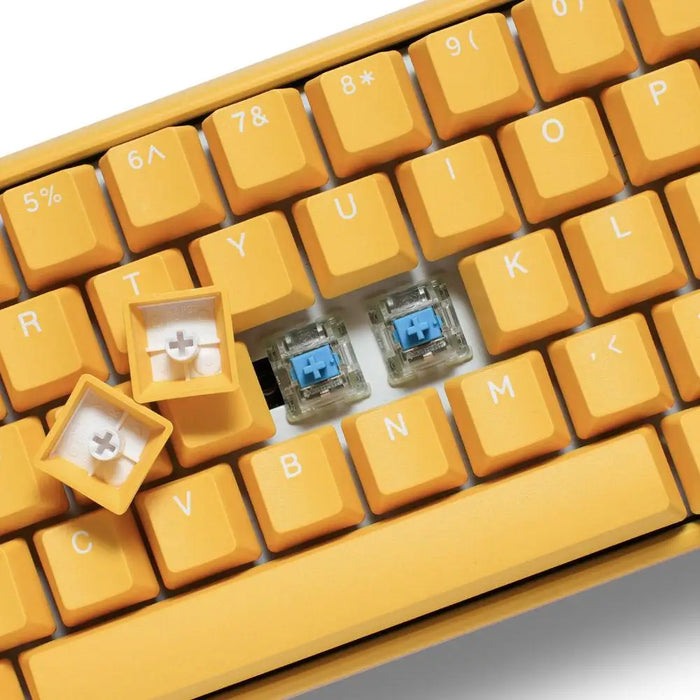 Gaming mechanical keyboard Ducky One 3 Yellow SF 65 Cherry MX Clear switches - Геймърски клавиатури<<<Геймърска