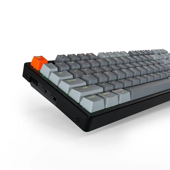 Gaming Mechanical Keyboard Keychron K8 Aluminum TKL Gateron Blue Switch RGB LED Gateron Blue Switch ABS - Геймърски