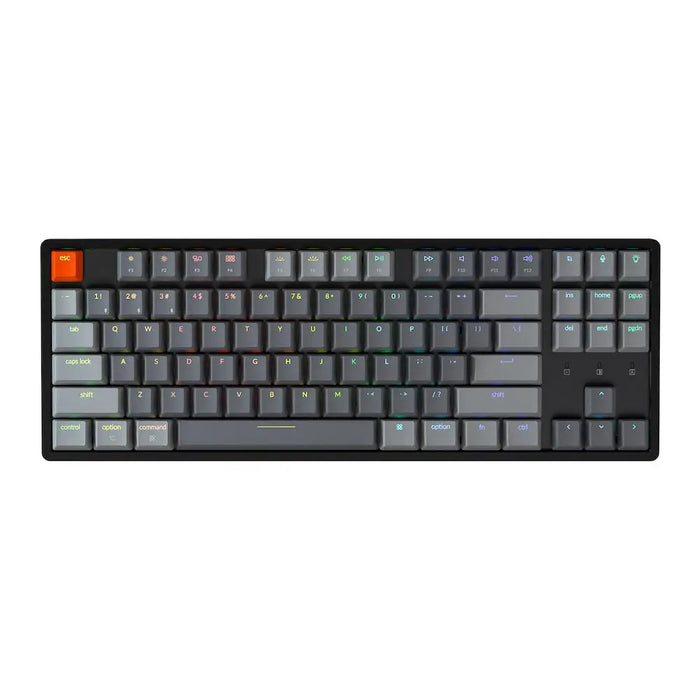 Gaming Mechanical Keyboard Keychron K8 Aluminum TKL Gateron Blue Switch RGB LED Gateron Blue Switch ABS - Геймърски