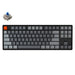 Gaming Mechanical Keyboard Keychron K8 Aluminum TKL Gateron Blue Switch RGB LED Gateron Blue Switch ABS - Геймърски