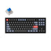 Gaming Mechanical Keyboard Keychron V3 TKL Knob QMK Carbon Black Keychron K Pro Blue Switch RGB Backlight - Геймърски
