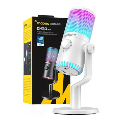 Gaming Microphone Maono DM30RGB (white) - Microphones<<<Gaming<<<InnproXML