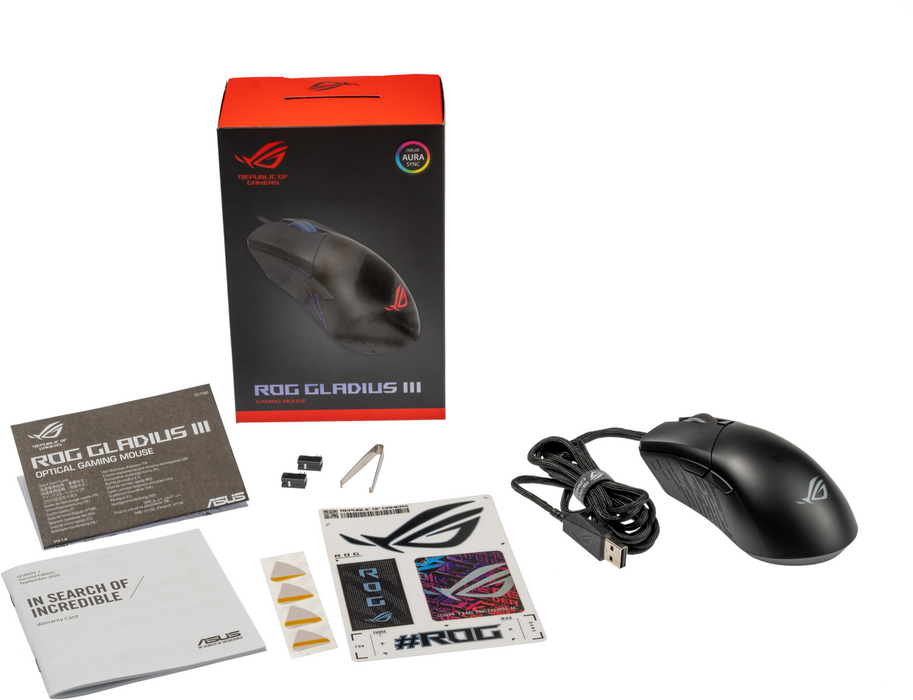 Gaming mouse ASUS ROG Gladius III Aura Sync RGB - Геймърски мишки<<<Геймърска периферия<<<ValiAPI&&&Mouse<<<ASUS