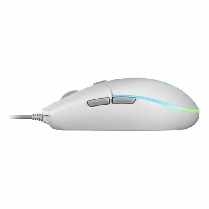 Gaming Mouse Mars Gaming MMGW Blanco - Компютър Игри<<<Компютри| Електроника<<<BigBuy&&&Гейминг Мишка и Подложка за