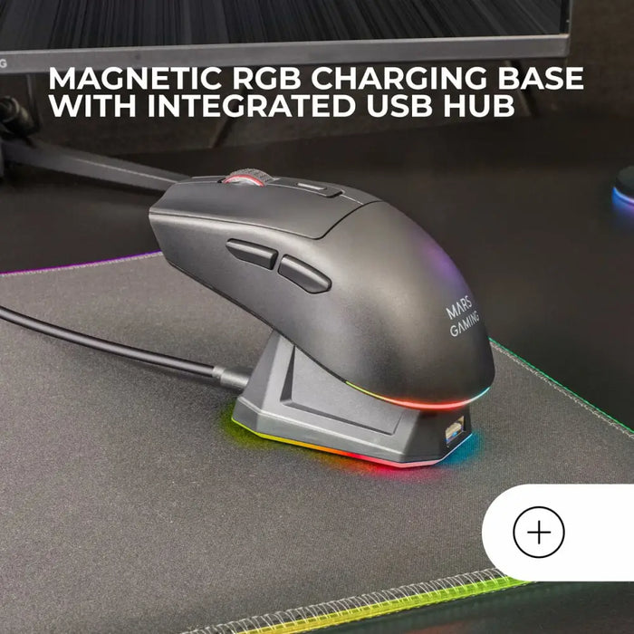 Gaming Mouse Mars Gaming MMT3 Black - Компютър Игри<<<Компютри| Електроника<<<BigBuy&&&Гейминг Мишка и Подложка за