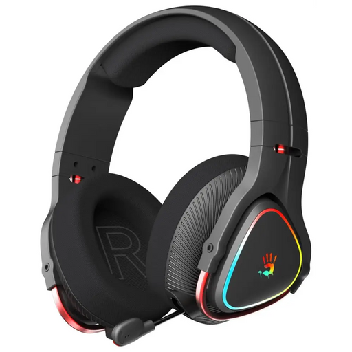 Gaming wireless headphones A4TECH Bloody MR710 Bluetooth v5.0 2.4Ghz RGB Microphone Black - Геймърски