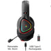 Gaming wireless headphones A4TECH Bloody MR710 Bluetooth v5.0 2.4Ghz RGB Microphone Black - Геймърски