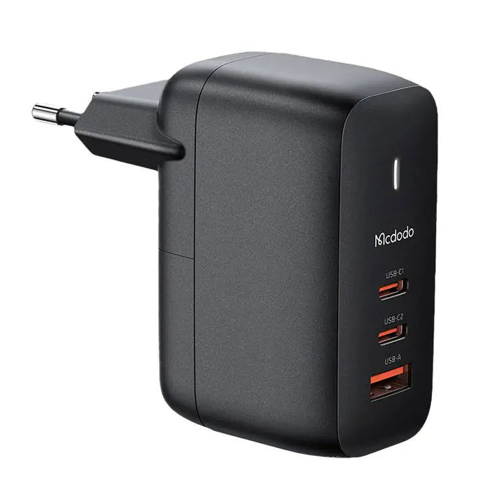 GaN 65W charger Mcdodo CH-0291 2x USB-C USB-A (black) - mains chargers<<<Chargers<<<GSM Accessories<<<InnproXML