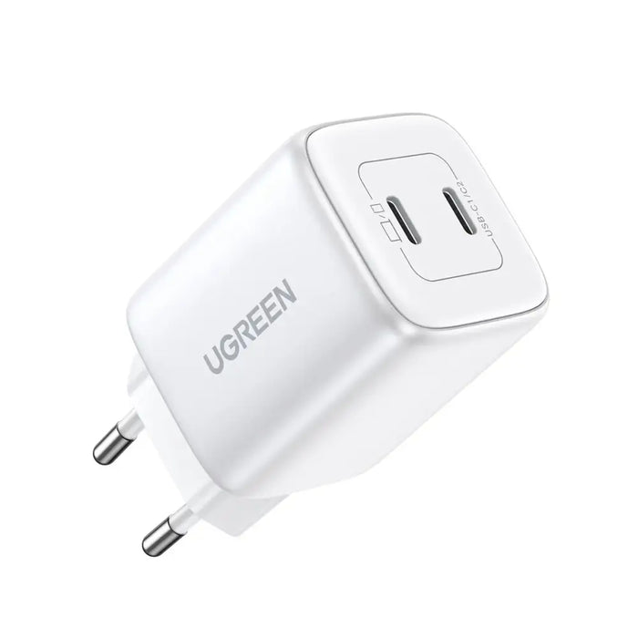 GaN Fast Charger 2 x USB-C 45W QC PD Ugreen CD294 - White - Cell phone USB charger<<<HurtelXML&&&Зарядни