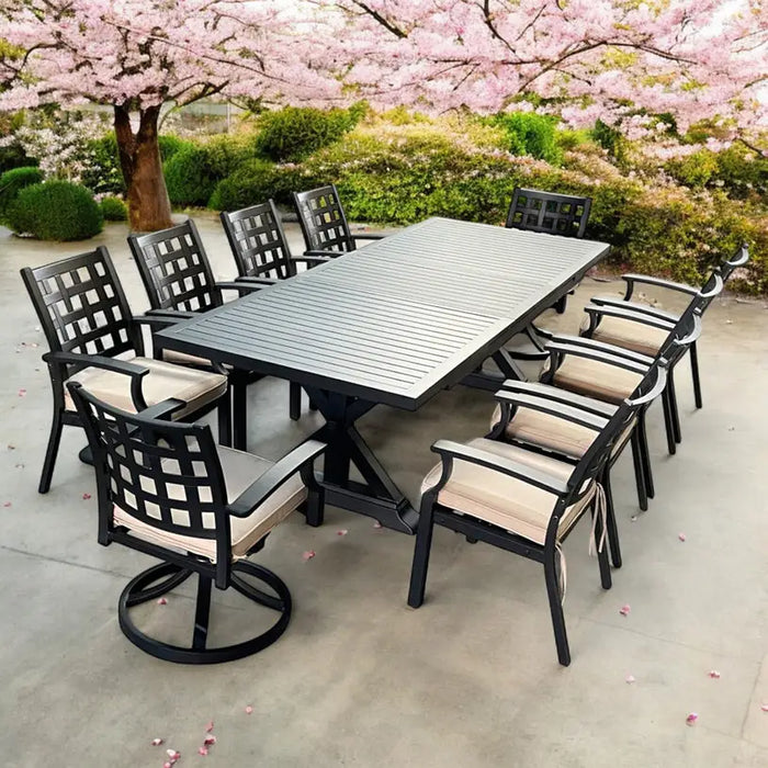 GARDEN DINING SET CAST ALUMINUM RICHMOND HD HD-10838 - Комплекти<<<Градински мебели<<<Градина<<<Praktiker