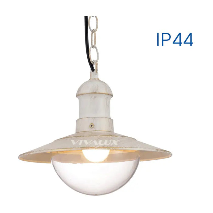 GARDEN HANGING LANTERN E27 IP4 WHITE VIVALUX RIVIERA - Градински фенери<<<Външно