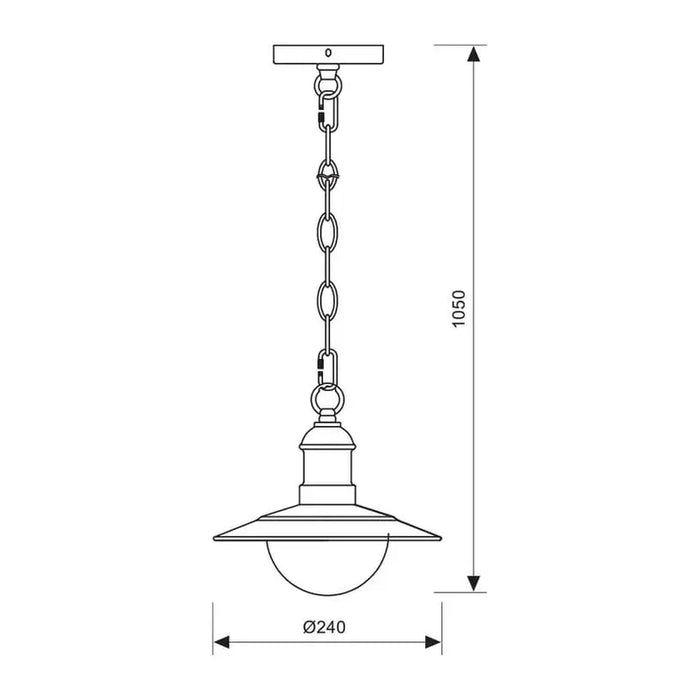 GARDEN HANGING LANTERN E27 IP4 WHITE VIVALUX RIVIERA - Градински фенери<<<Външно