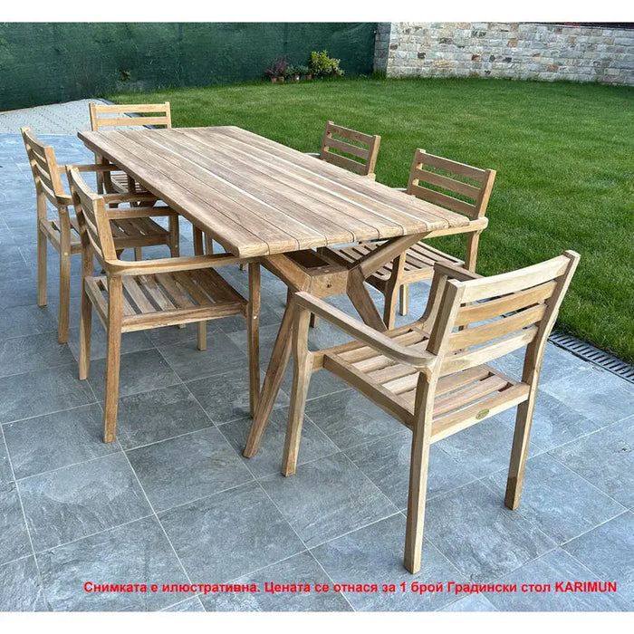 GARDEN KINGS KARIMUN TEAK GARDEN CHAIR - Столове<<<Градински мебели<<<Градина<<<Praktiker