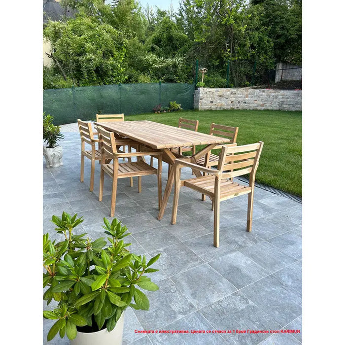 GARDEN KINGS KARIMUN TEAK GARDEN CHAIR - Столове<<<Градински мебели<<<Градина<<<Praktiker
