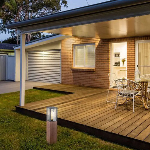 GARDEN LAMP STANDING E27 H42CM IP44 OAK RABALUX WALES - Градински фенери<<<Външно