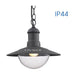 GARDEN LANTERN HANGING E27 IP44 DARK GRAY VIVALUX RIVIERA - Градински фенери<<<Външно