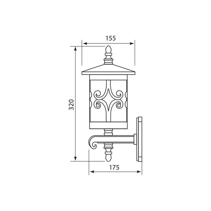 GARDEN LANTERN LOWER BRACKET IP44 CAFE VIVALUX JARDIN - Градински фенери<<<Външно