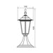 GARDEN LANTERN STANDING 40CM GOLDEN E27 VIVALUX MARIBOR - Градински фенери<<<Външно