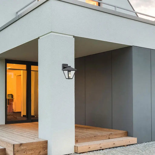 GARDEN LANTERN UPPER BRACKET E27 IP44 BLACK RABALUX PARAVENTO - Градински фенери<<<Външно