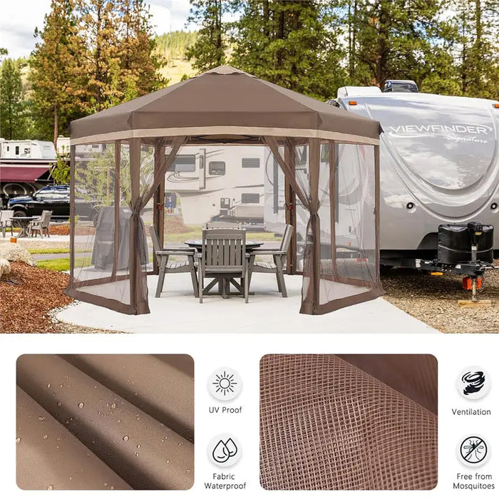 GARDEN POP-UP TENT 339X339X250CM GARDEN STAR HD-10537 - Шатри<<<Чадъри сенници и шатри<<<Градина<<<Praktiker