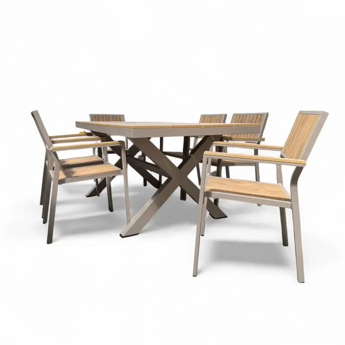 GARDEN SET DINING ROOM POLYWOOD HD SENSE - Комплекти<<<Градински мебели<<<Градина<<<Praktiker