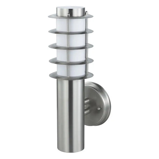 GARDEN WALL LAMP E27 IP44 MATT CHROME 35CM HOROZ LADIN - Градински фенери<<<Външно