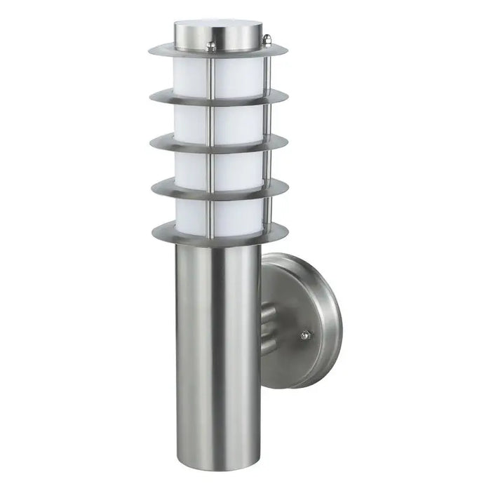 GARDEN WALL LAMP E27 IP44 MATT CHROME 35CM HOROZ LADIN - Градински фенери<<<Външно