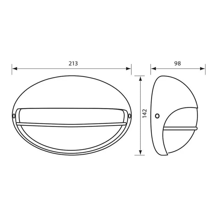 GARDEN WALL LIGHT E27 IP44 BLACK VIVALUX PETRA - Фасадни тела<<<Външно осветление<<<Осветление<<<Praktiker&&&Фасадни