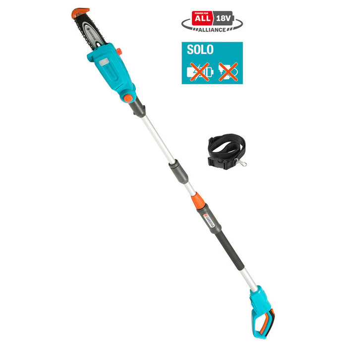 GARDENA TCS LI 18/20 TELESCOPIC BATTERY PRUNER 18 V, WITHOUT BATTERY AND CHARGER, BAR LENGTH 20.00 cm