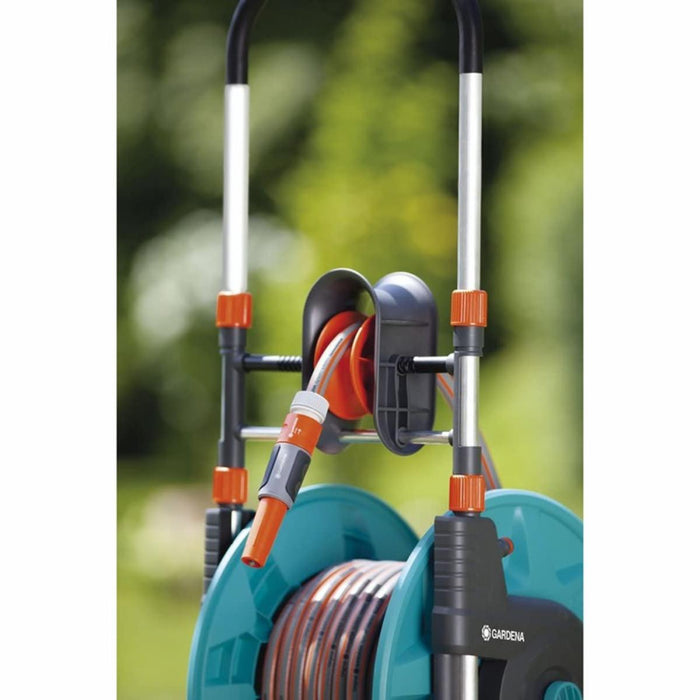 TROLLEY WITH 20M HOSE AND GARDENA ACCESSORIES