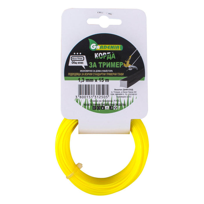 CORD FOR MOWING PROFILE SQUARE GARDENIA 1.3 MM 15 M