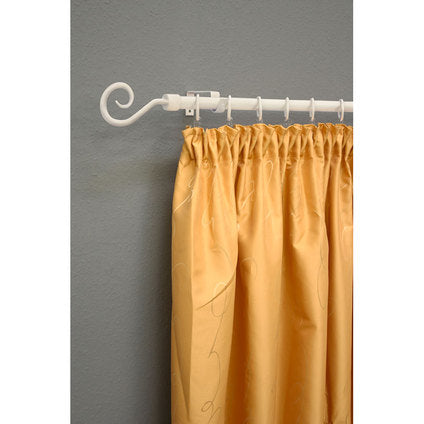EXTENDABLE CORNER GARDINIA HOOK 130-240 CM. WHITE