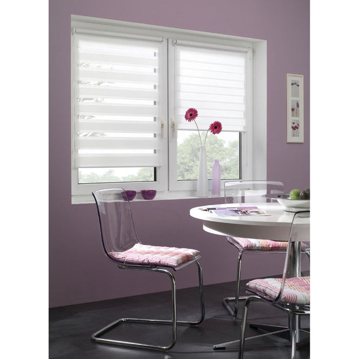 CLASSIC GARDINIA DOUBLE ROLL BLIND 68X215 CM. WHITE