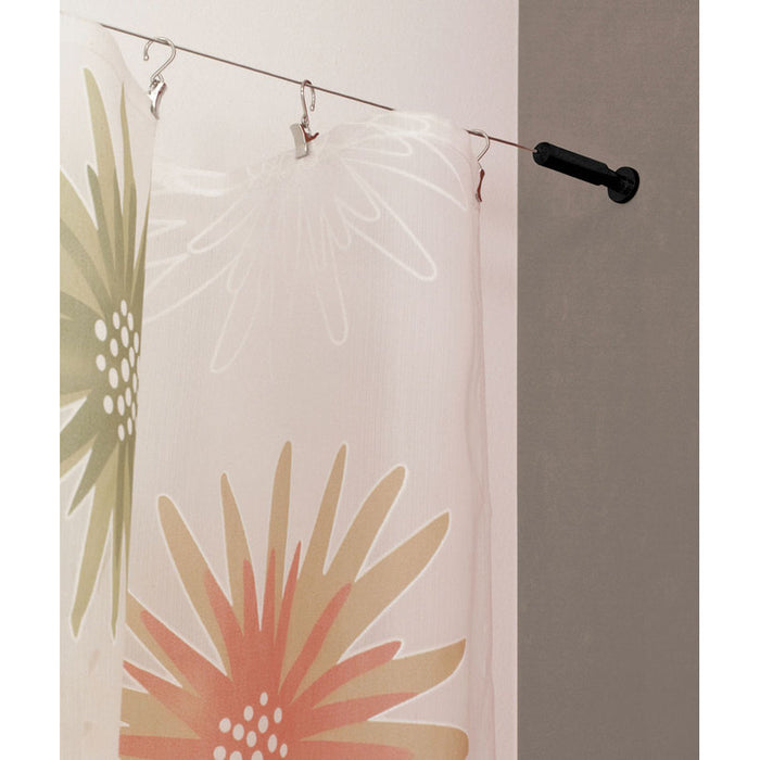 CORNICE GARDINIA ROPE FLIGHT BLACK MAT 500 CM.