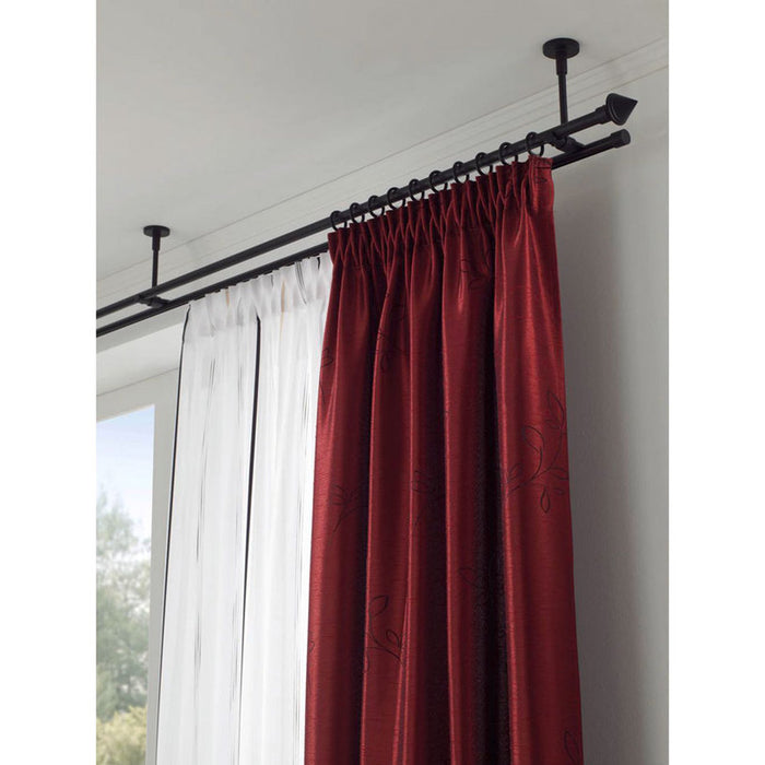 CORNICE WITH PROFILE GARDINIA MEMPHIS 200 CM. BLACK